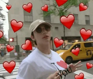 💛 7fb98496 I <3 YOU amour, coeurs, personne, ville, New York whatsapp sticker