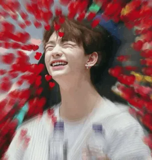 💛 950f7575 coeur, amour, mignon, personne, joyeux, sourire whatsapp sticker