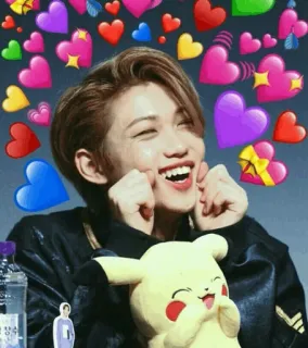 💛 d6cc0e62 personne, coeurs, souriant, mignon, heureux whatsapp sticker