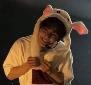 💫 2c0d242f người, nụ cười, mũ, trang phục, vui vẻ, trong nhà telegram sticker