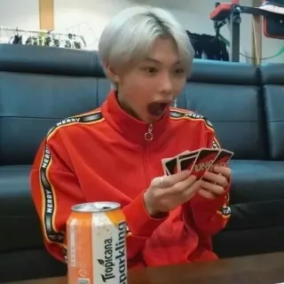 💫 b61461d5 sparkling háo hức, thẻ, ngạc nhiên, phản ứng, người, soda cam telegram sticker