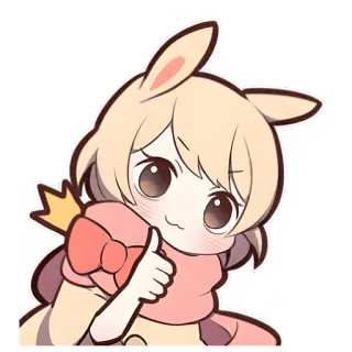 👍 94c0d6fc 토끼, 애니메이션, 귀여운, 카와이, 만화, 캐릭터, 좋아요 telegram sticker