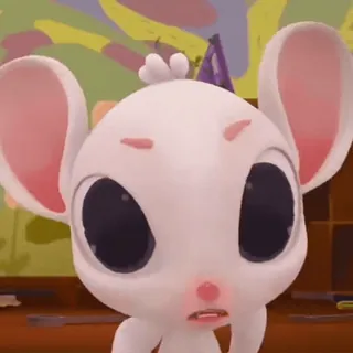 🐭 9183e344 mouse, cartoon, animal, cute, expression whatsapp sticker