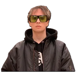 😎 5d0d438c osoba, okulary przeciwsłoneczne, kurtka, portret, modelka telegram sticker