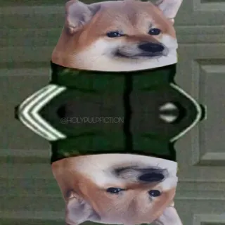 😐 3d1313ef собака, мем, Игра в кальмара, животное, милый telegram sticker