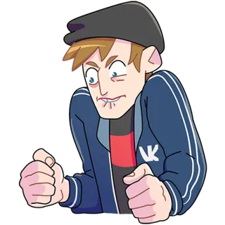 😤 e940131d Мультфильм, Персонаж, Человек, Злой, Портрет, Стикер whatsapp sticker