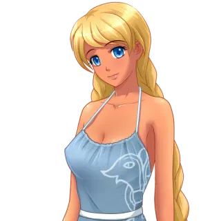 🙂 5276532a Anime, Chica, Personaje, Ilustración telegram sticker