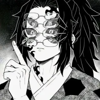 🧬 09e0565b Kokushibo Demon Slayer Anime, Iblis, Kimetsu no Yaiba, Kacamata, Peringkat atas, Kokushibo telegram sticker