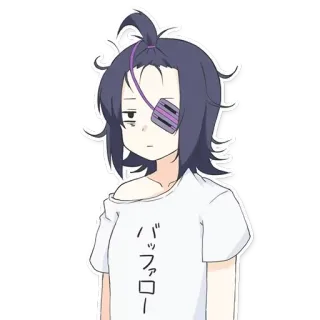 😐 47a114fd バッファロー Anime, Postać, Japoński, Manga, Słodki telegram sticker