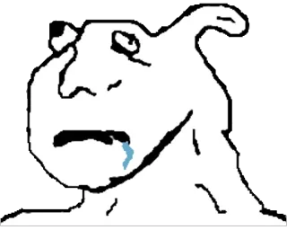 😦 89368187 Meme, Pianto, Triste, Angosciato, Brutto telegram sticker