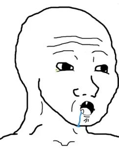 😦 f1df86c6 Meme, Wojak, Doomer, Soyjak telegram sticker