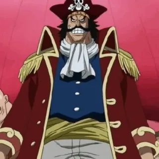 🪐 7d1f6277 Gol D. Roger One Piece Аниме, Пират, Гол Д. Роджер, One Piece telegram sticker