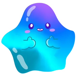 👍 861bf7e4 卡通, 小滴, 可爱, 中指, 冒犯 telegram sticker