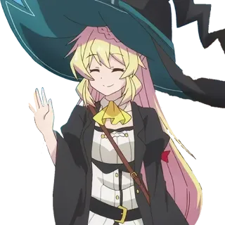 👋 1c5b0f10 อนิเมะ, ผู้หญิง, แม่มด, เวทมนตร์, สีบลอนด์ telegram sticker