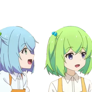 😀 274f06ee อนิเมะ, ผู้หญิง, การ์ตูน, ผมสี telegram sticker