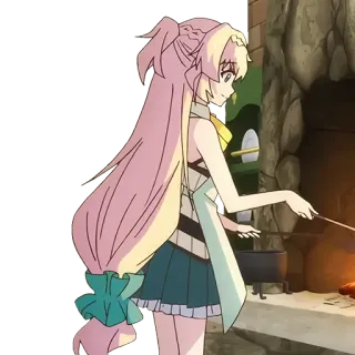 🫕 5514d66c อนิเมะ, ผู้หญิง, ทำอาหาร, ในร่ม telegram sticker