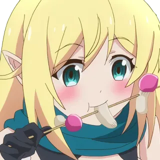 🤤 f726a61f อนิเมะ, การ์ตูน, อาหาร, กิน telegram sticker