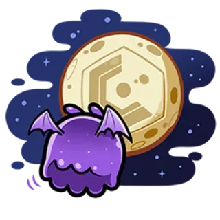 🚀 e2937585 할로윈, 괴물, 박쥐, 달, 밤, 만화, 스티커 telegram sticker