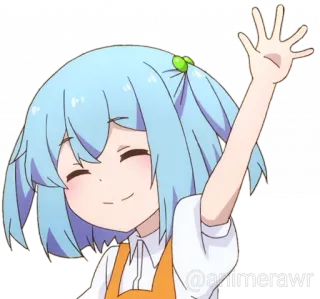 👋 725fa586 @animeraawr 애니메이션, 만화, 캐릭터, 친근한 telegram sticker