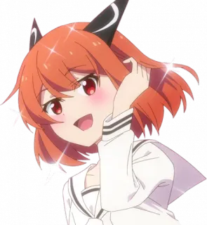 💃 904869e7 애니메이션, 소녀, 악마, 뿔, 귀여운 telegram sticker