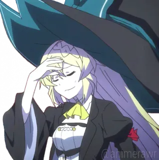 🤦‍♀ ecdc73ed @animerawr 애니메이션, 캐릭터, 마법, 마녀, 소녀 telegram sticker