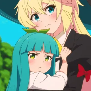 😢 30f66dd2 Anime, Lucu, Karakter, Marah, Dua orang telegram sticker