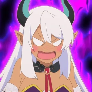 👿 43f08b70 Anime, Kartun, Marah, Karakter, Iblis, Tanduk, Ekspresi telegram sticker