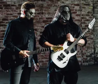 😐 69d1b190 musik, gitar, band, metal, topeng whatsapp sticker