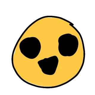 😃 45781569 絵文字, 顔, 黄色, 幸せ, ステッカー, 漫画 telegram sticker