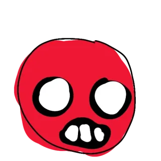 😤 684e771f 絵文字, 赤, 怒り, 怖い telegram sticker