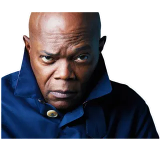 😠 c447c12c Samuel L. Jackson celebridad, actor, persona, hombre, retrato telegram sticker