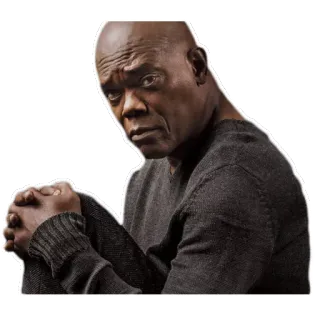 😰 e404411a Samuel L. Jackson actor, famoso, hombre, retrato telegram sticker