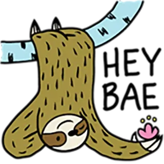 Sloth Party telegram stickers