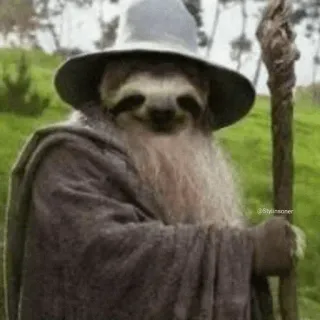 ᭁSLOTH ᪳𝄄 @play_with_fire whatsapp stickers