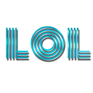 🔳 8b18830f LOL ขำ, ข้อความ, สีน้ำเงิน, ตลก telegram sticker