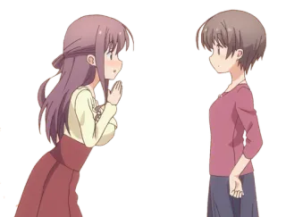 🙏 11c32c6b 动漫, 友谊, 沟通 telegram sticker