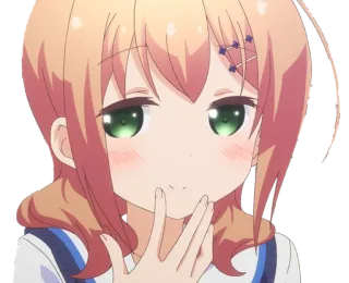 😏 5f124f70 动漫, 可爱, 女孩, 脸红 telegram sticker