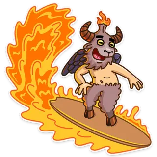Sly Baphomet telegram stickers