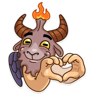 Sly Baphomet telegram stickers