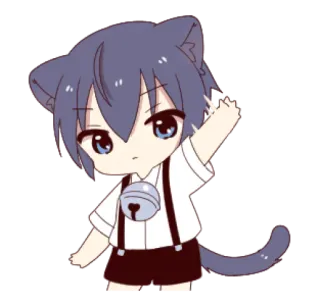 🐱 1a0657c9 catboy, anime, sticker, hoạt hình, ngón giữa, xúc phạm telegram sticker