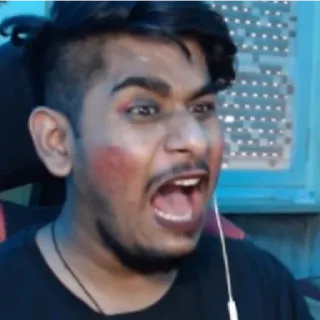 😁 7a9cedad person, face, makeup, reaction telegram sticker