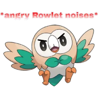 Rowlet pack telegram stickers