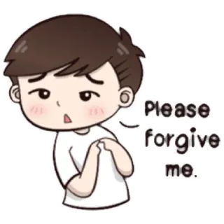 😁 68d1674f Please forgive me. 謝罪, 許し, 漫画, 悲しい, 懇願, ごめん, アニメ telegram sticker