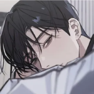 😁 9735185e Anime, Manga, Pria, Wajah, Potret telegram sticker