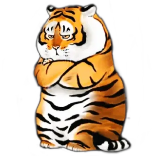 😁 6d2f9509 老虎, 动物, 猫, 搞笑, 可爱, 表情包 telegram sticker