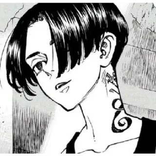 😁 1d008fd1 Mikey Tokyo Revengers mikey, tokyo revengers, anime, postać, gang, tatuaż telegram sticker