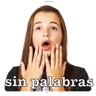 ⚪️ 57543ecd sin palabras étonné, choqué, surpris, femme, expression, bouche ouverte whatsapp sticker