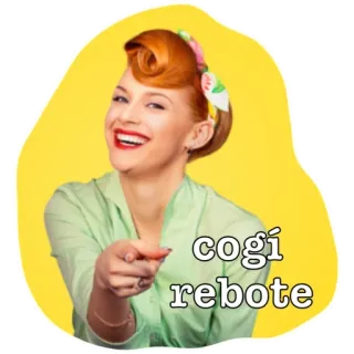 ⚪️ 6404c544 cogí
rebote vintage, femme, montrer, rétro, espagnol, texte whatsapp sticker