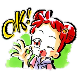 😁 197abc34 OK! ok, emoji, dessin animé, positif, approbation telegram sticker