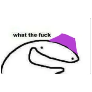 😁 4baa3911 what the fuck śmieszne, mem, obraźliwe, kreskówka, humor telegram sticker
